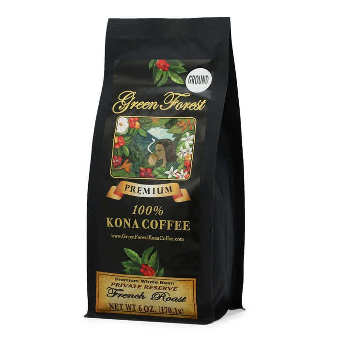 Green Forest 100% Kona Coffee French Roast - 6 oz