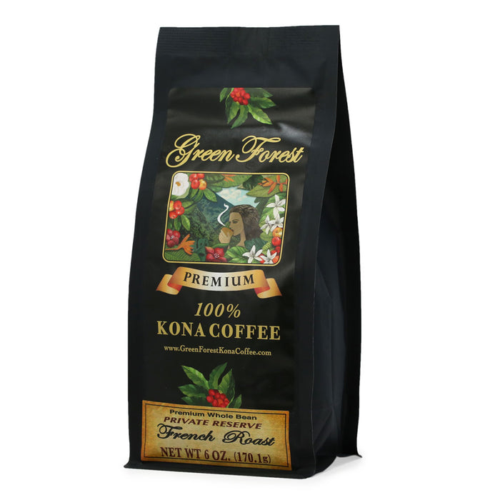Green Forest 100% Kona Coffee French Roast - 6 oz