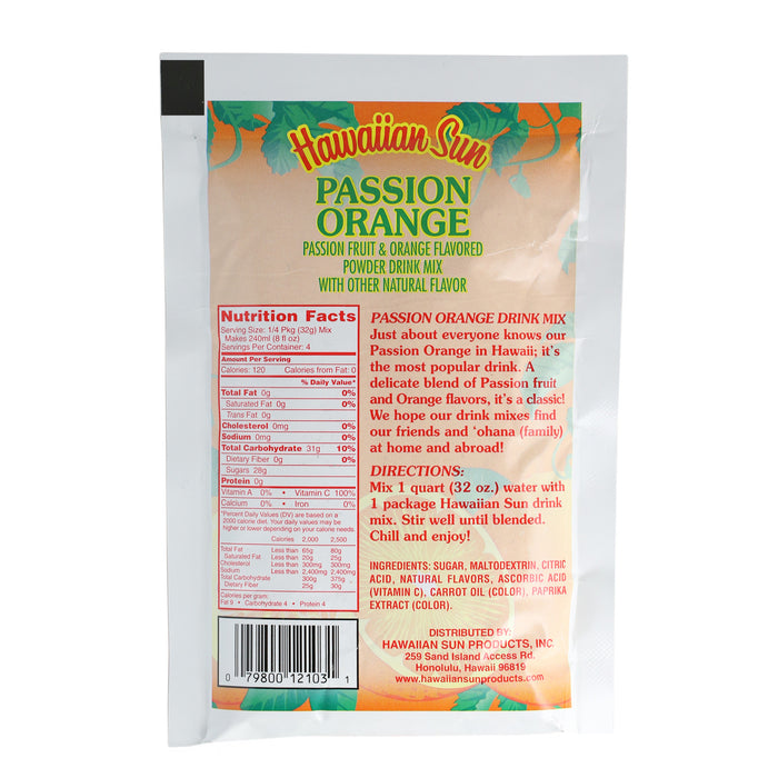 Hawaiian Sun Passion Orange Powder Drink Mix