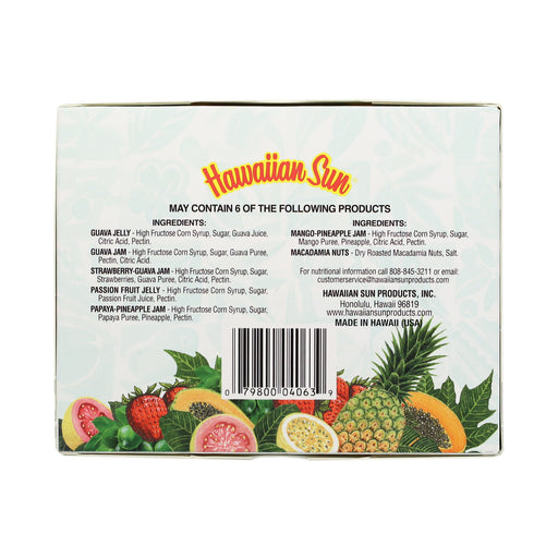Hawaiian Sun Taste of Hawaii Gift Set box back