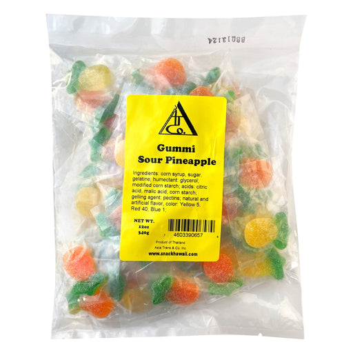 Individually Wrapped Gummi Sour Pineapples