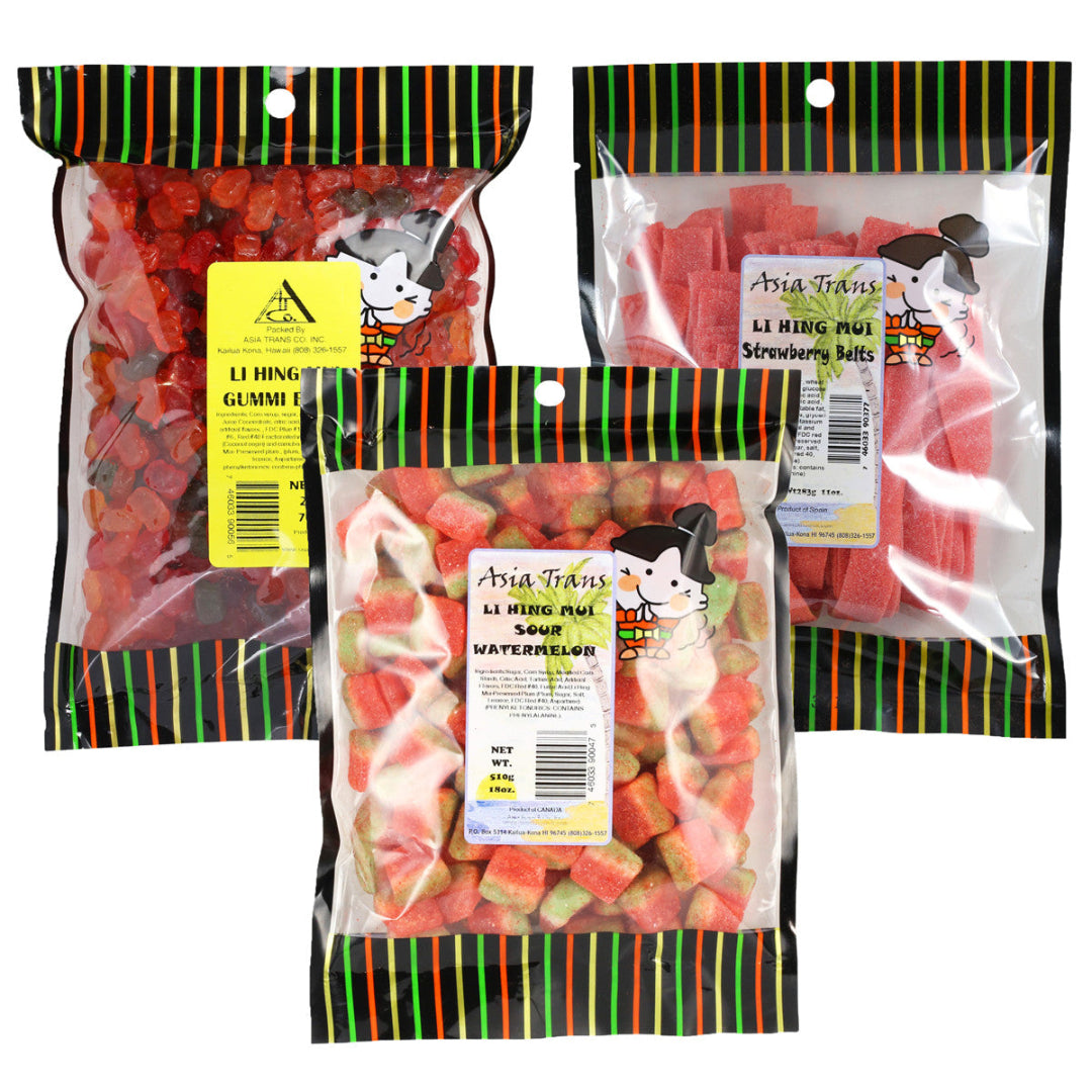 Li Hing Mui Gummy Variety 3-pack