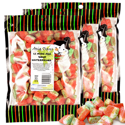 {SPECIAL BLK FRI DEAL} Li Hing Mui Sour Watermelon - 12 oz (Pack of 3)