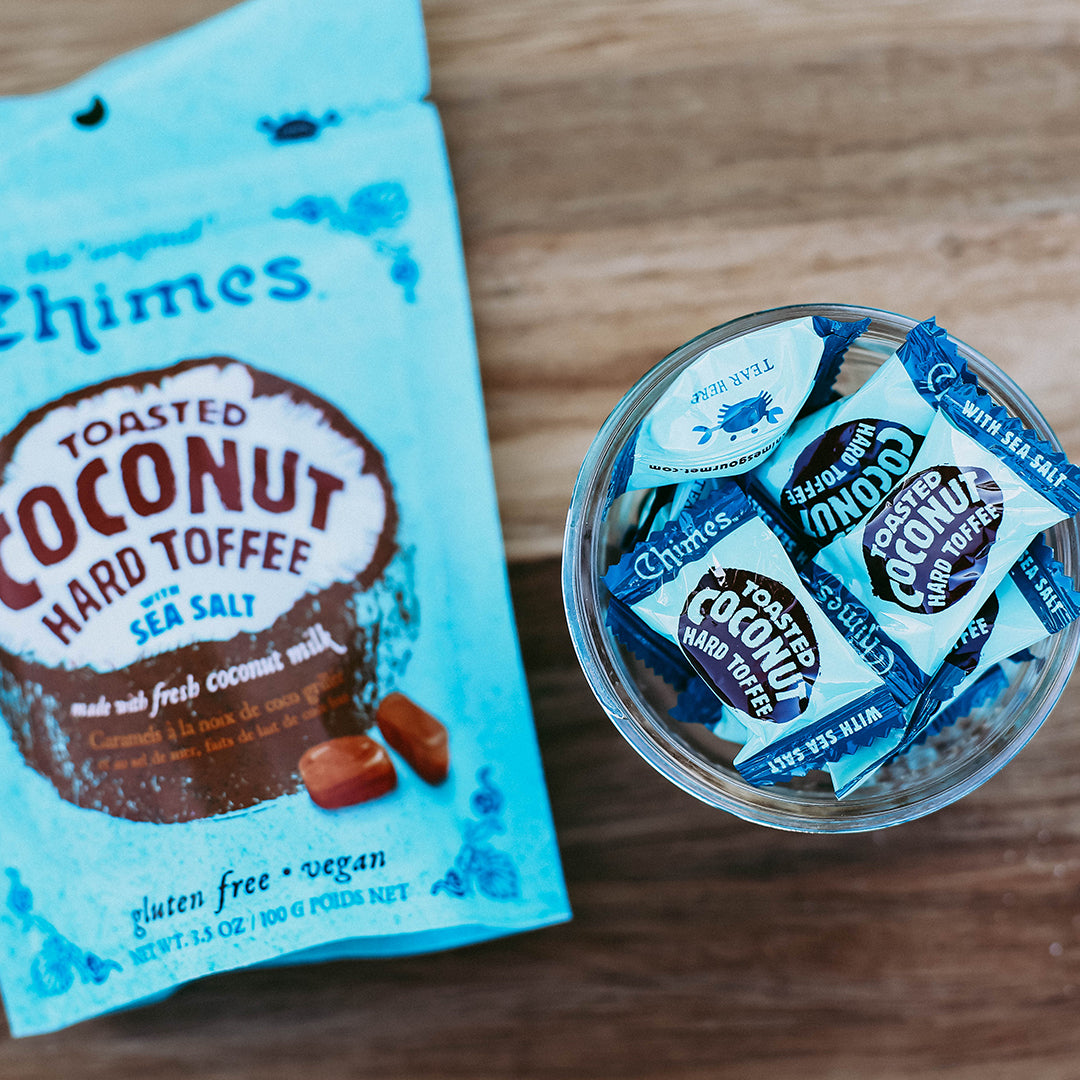 Chimes Toasted Coconut Toffee Candy with Sea Salt